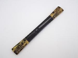 鼈甲製　花鳥蒔絵笄　□z